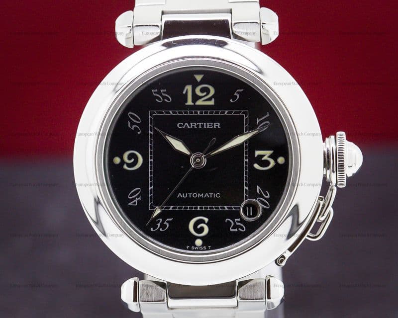 Cartier Pasha C Black Dial SS