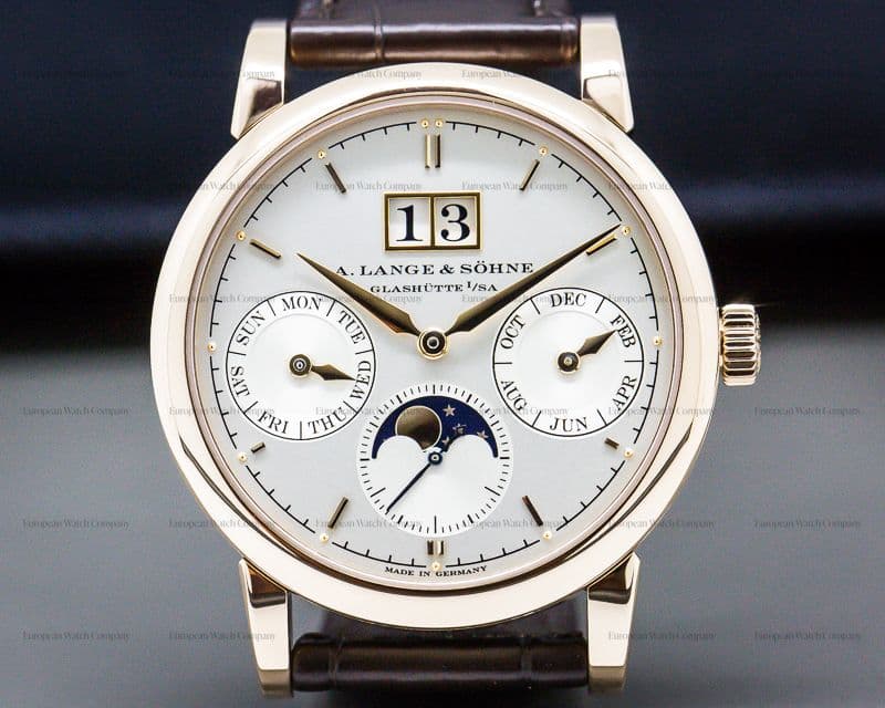 A. Lange and Sohne Saxonia Annual Calendar 18K Rose Gold