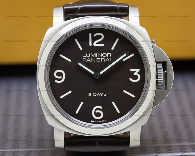 Panerai Luminor Base 8 Days Tobacco Dial Titanium UNWORN