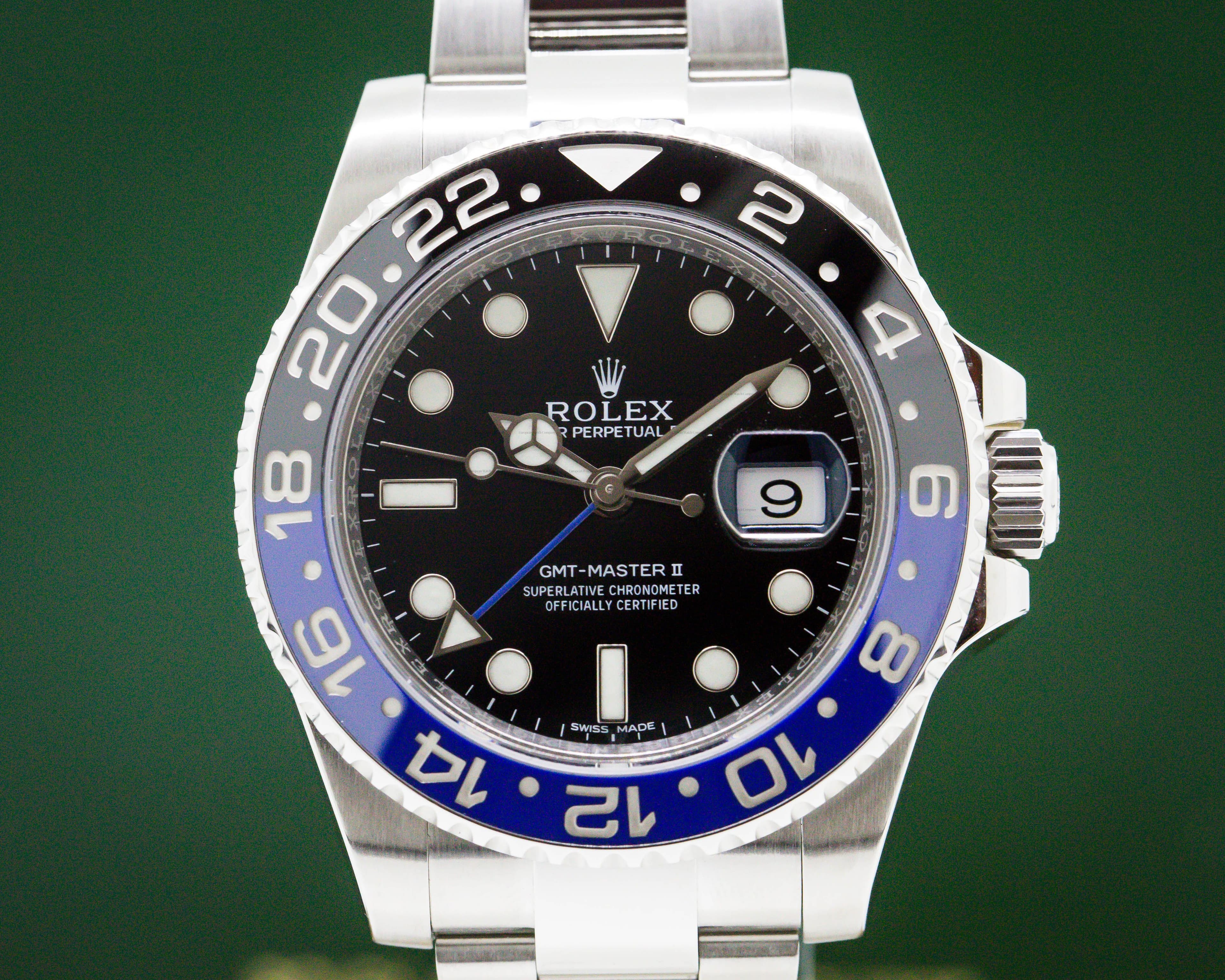 Rolex GMT Master II Ceramic Black & Blue "Batman" SS