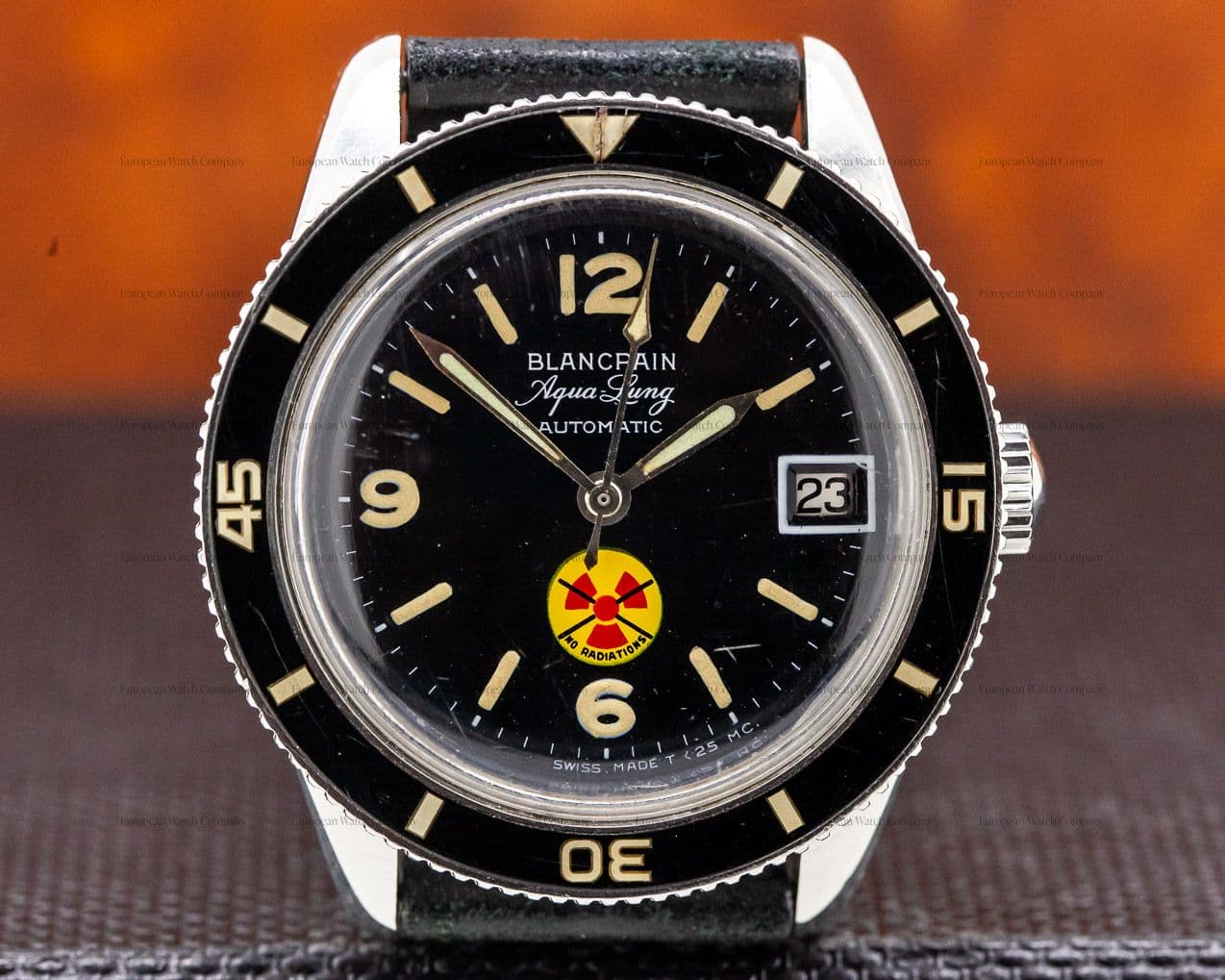 Blancpain Vintage Fifty Fathoms Aqualung NO RADIATION Circa 1960's 36MM