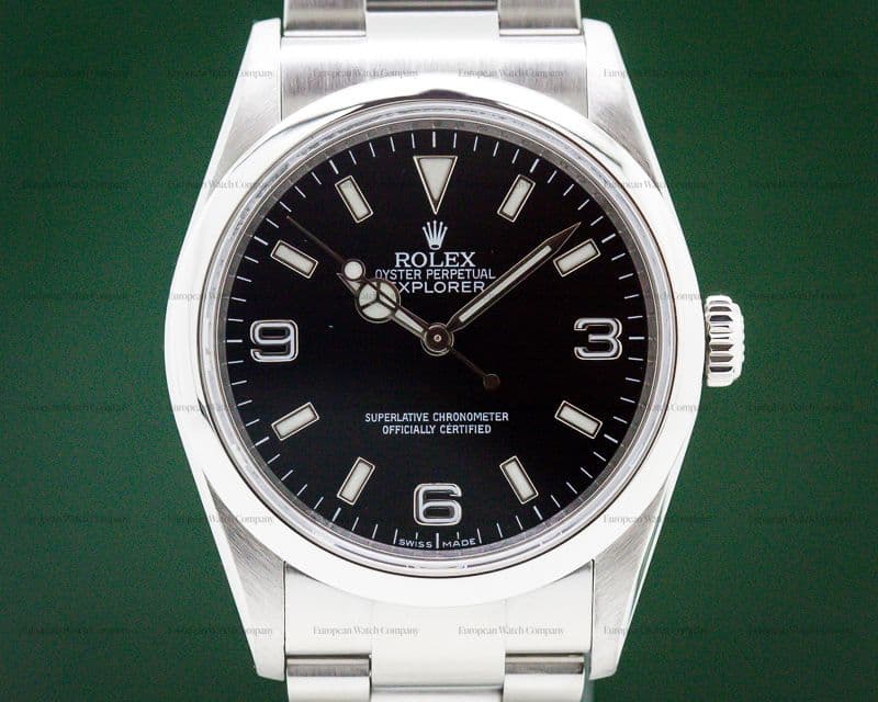 Rolex Explorer I 36MM SS Black Dial