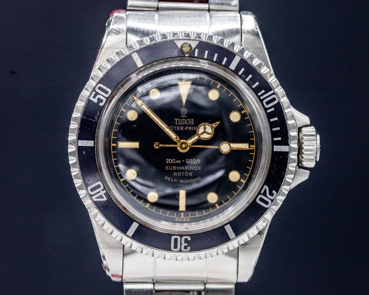 Tudor Vintage Submariner "Rose Logo" Gilt Chapter Ring Circa 1963