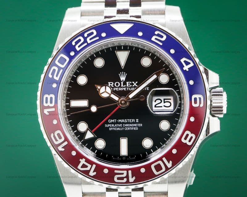 Rolex GMT Master II Ceramic "Pepsi" SS / Jubilee UNWORN STICKERED