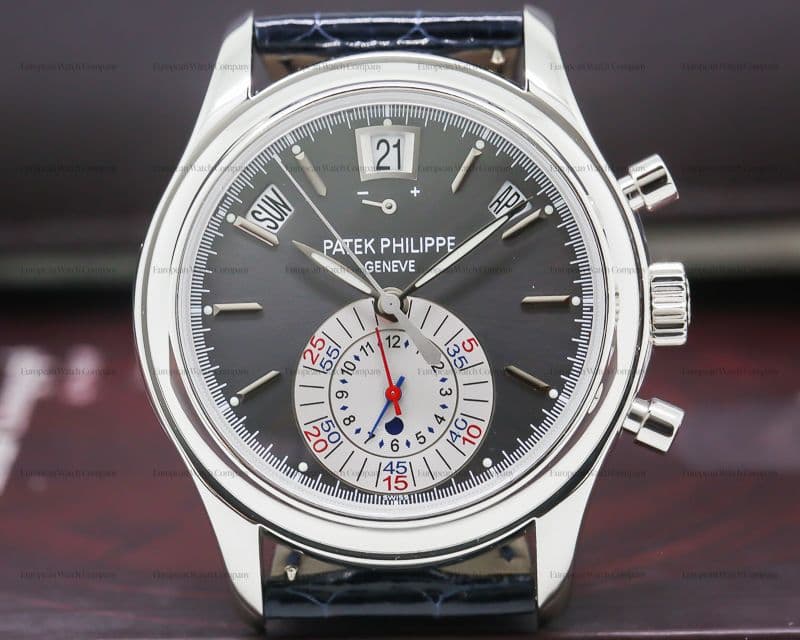 Patek Philippe Annual Calendar Chronograph Platinum Grey Dial