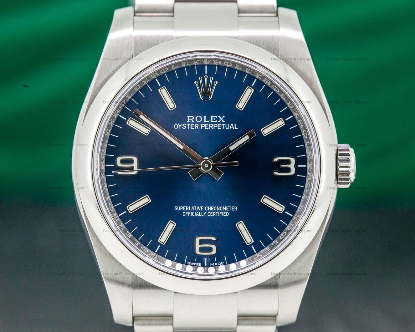 Rolex Oyster Perpetual SS Blue Dial