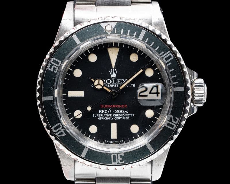 Rolex Vintage RED Submariner MK VI Circa 1974