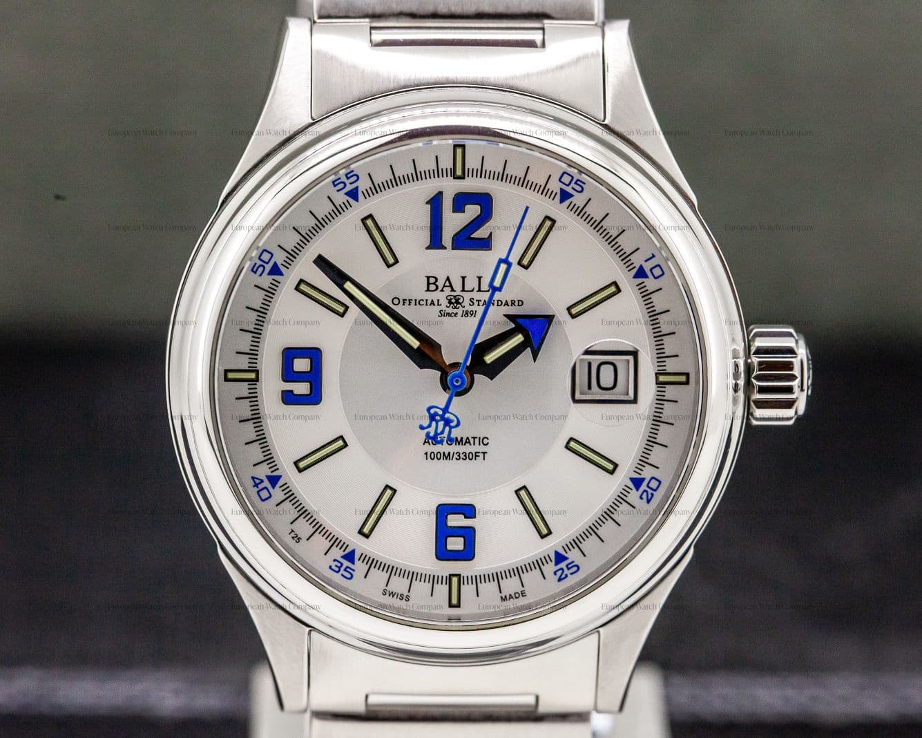 Ball Fireman Racer Silver Dial SS / SS