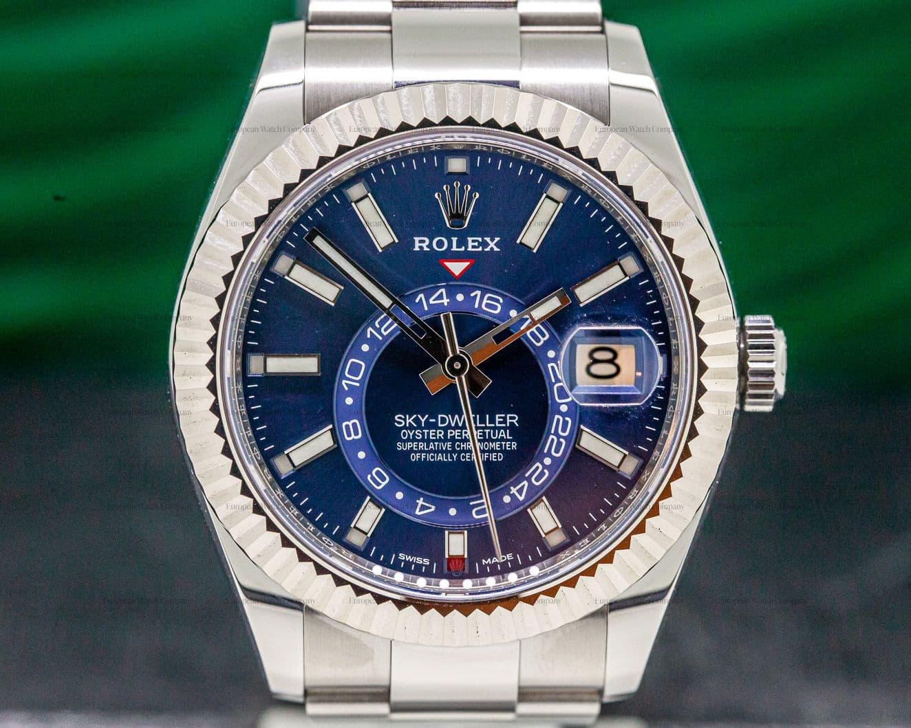 Rolex Sky Dweller Steel Blue SS / SS