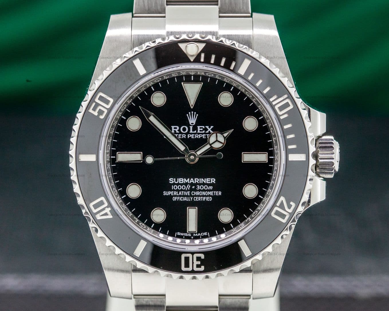 Rolex Submariner No Date Ceramic Bezel SS