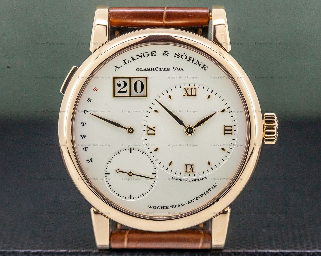 A. Lange and Sohne Lange 1 Daymatic 18K Rose Gold / Deployant