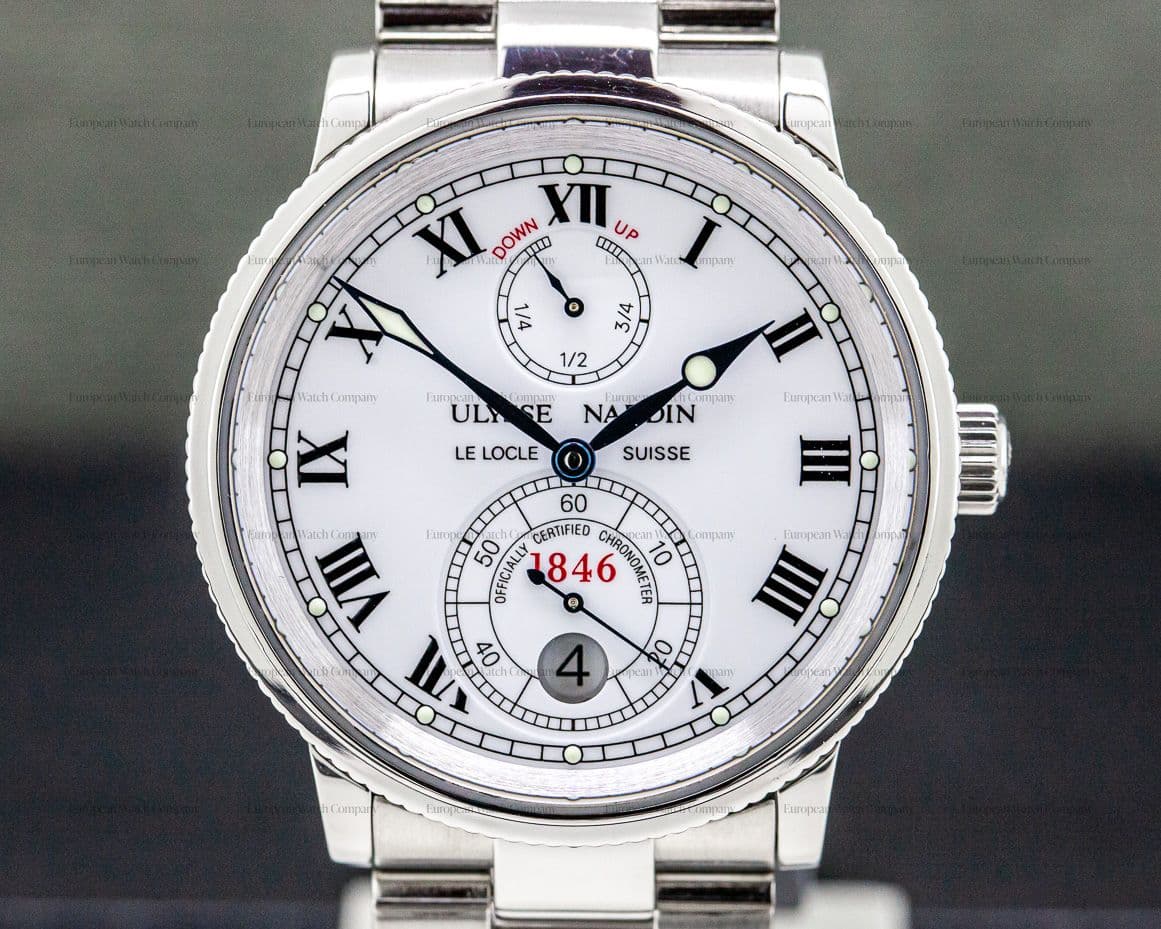Ulysse Nardin Marine Chronometer 1846 Silver Dial SS / SS