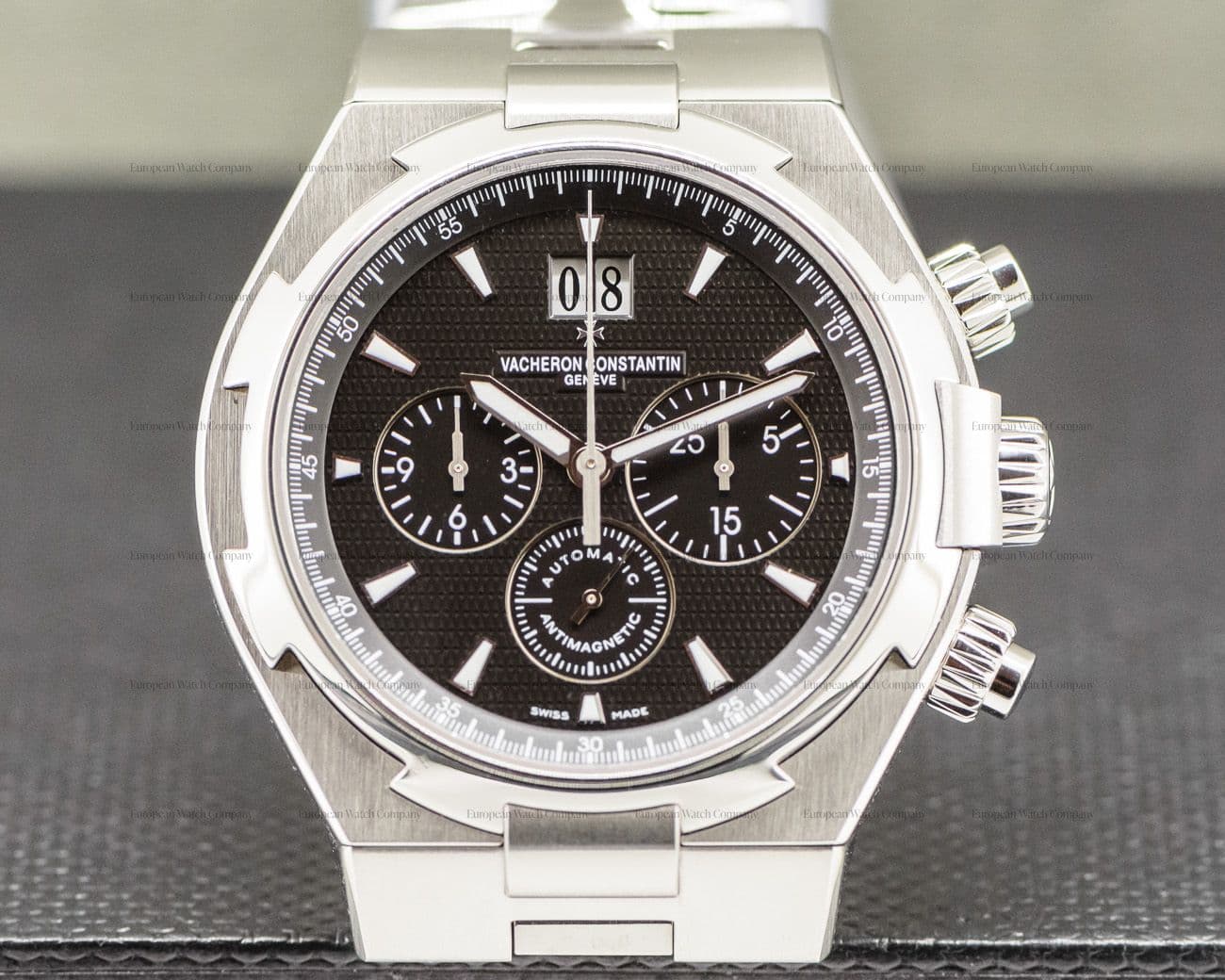 Vacheron Constantin Overseas Chronograph Black Dial SS / SS