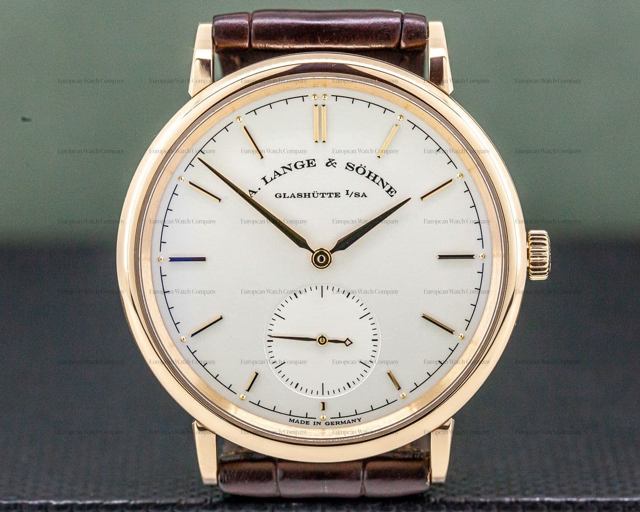 A. Lange and Sohne Saxonia Automatik 18K Rose Gold / Silver Dial