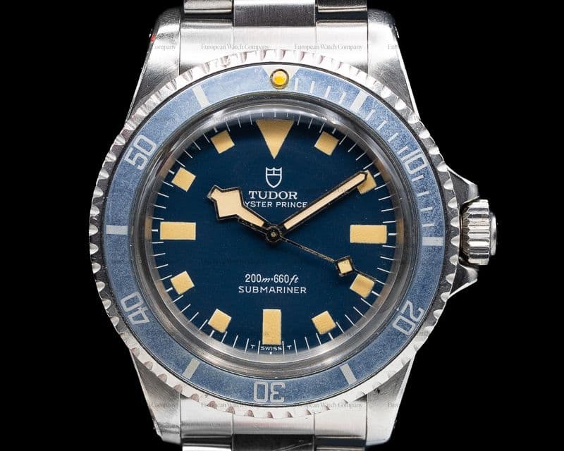 Tudor Vintage Submariner Matte Blue Dial No Date "Snowflake" WOW