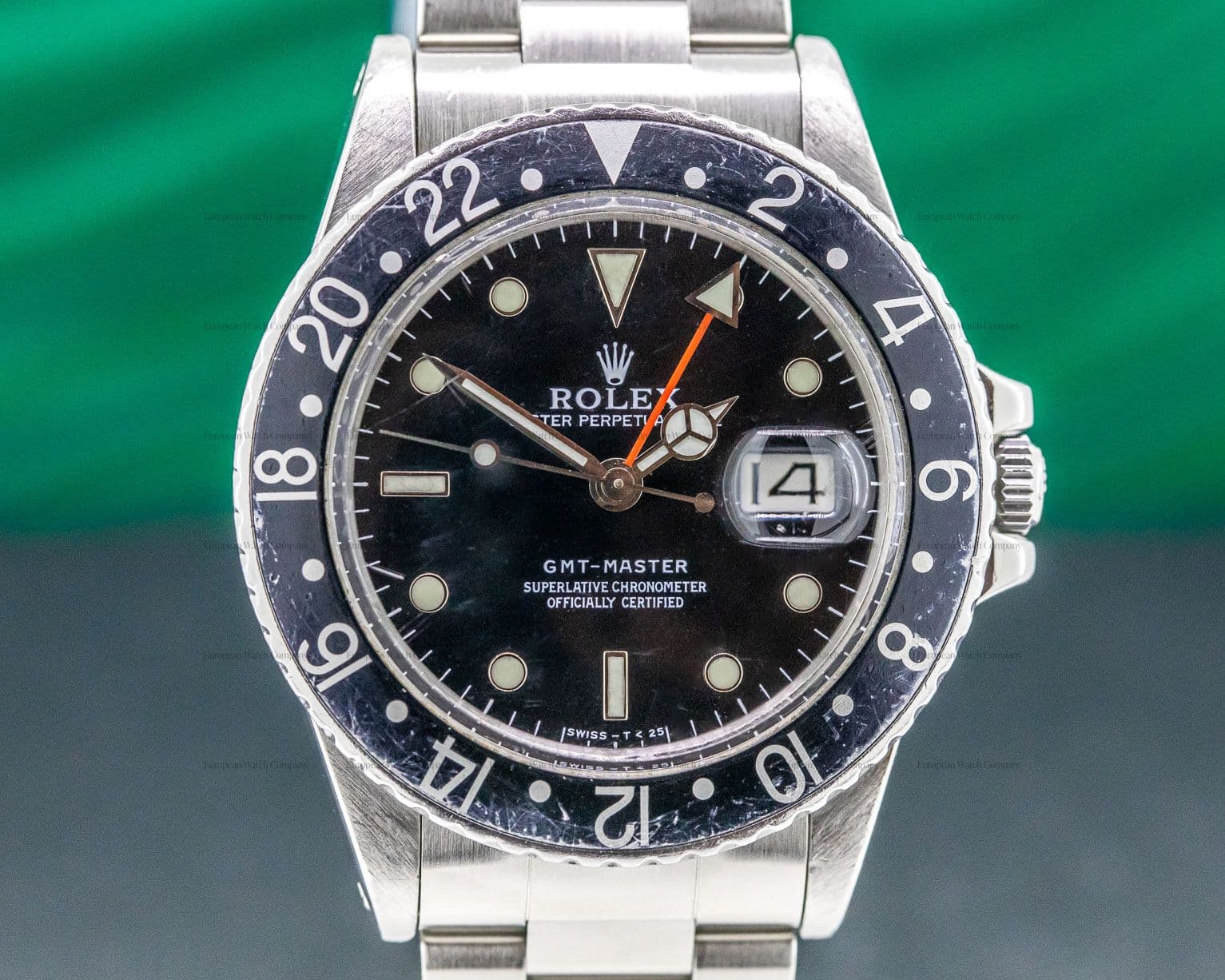 Rolex GMT Master SS / SS Black Bezel Circa 1984 FULL SET