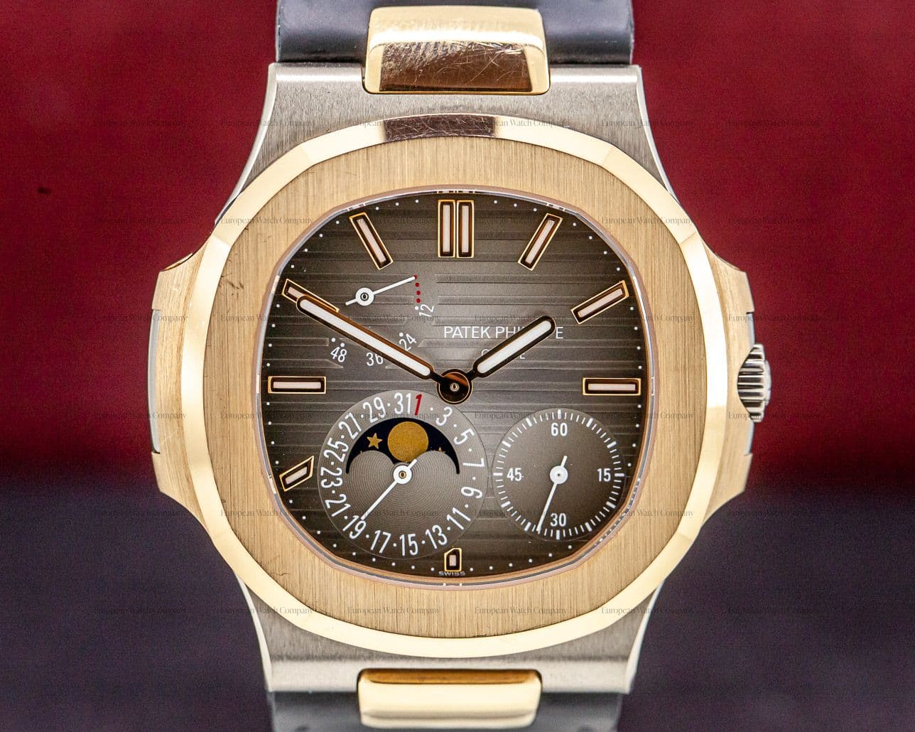 Patek Philippe Jumbo Nautilus 18K White / Rose Gold