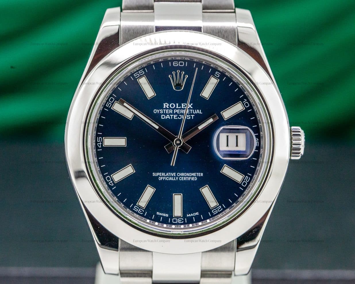 Rolex Datejust II Oyster Bracelet SS Blue Dial 41MM
