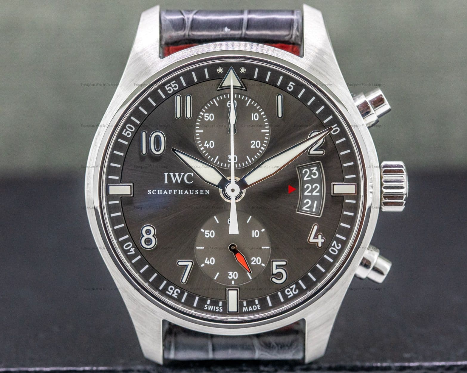IWC Pilot Spitfire Chronograph SS Grey Dial