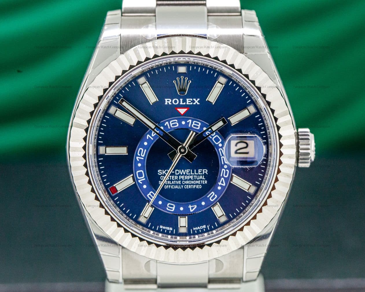 Rolex Sky Dweller Steel Blue SS / SS UNWORN & STICKERED