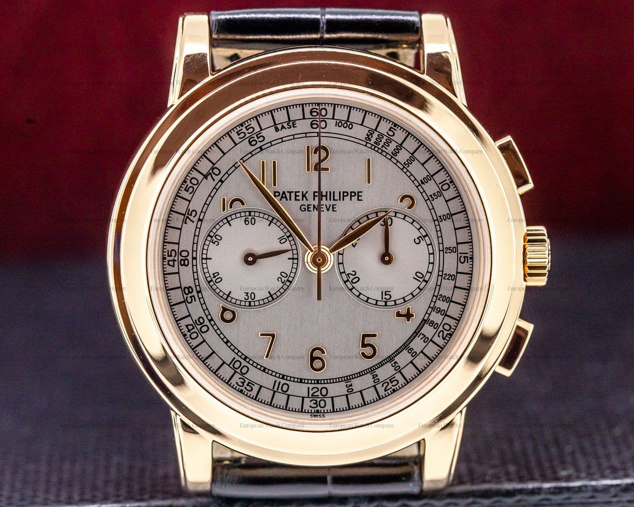 Patek Philippe 5070 Rose Gold Lemania Chronograph / Silver Dial
