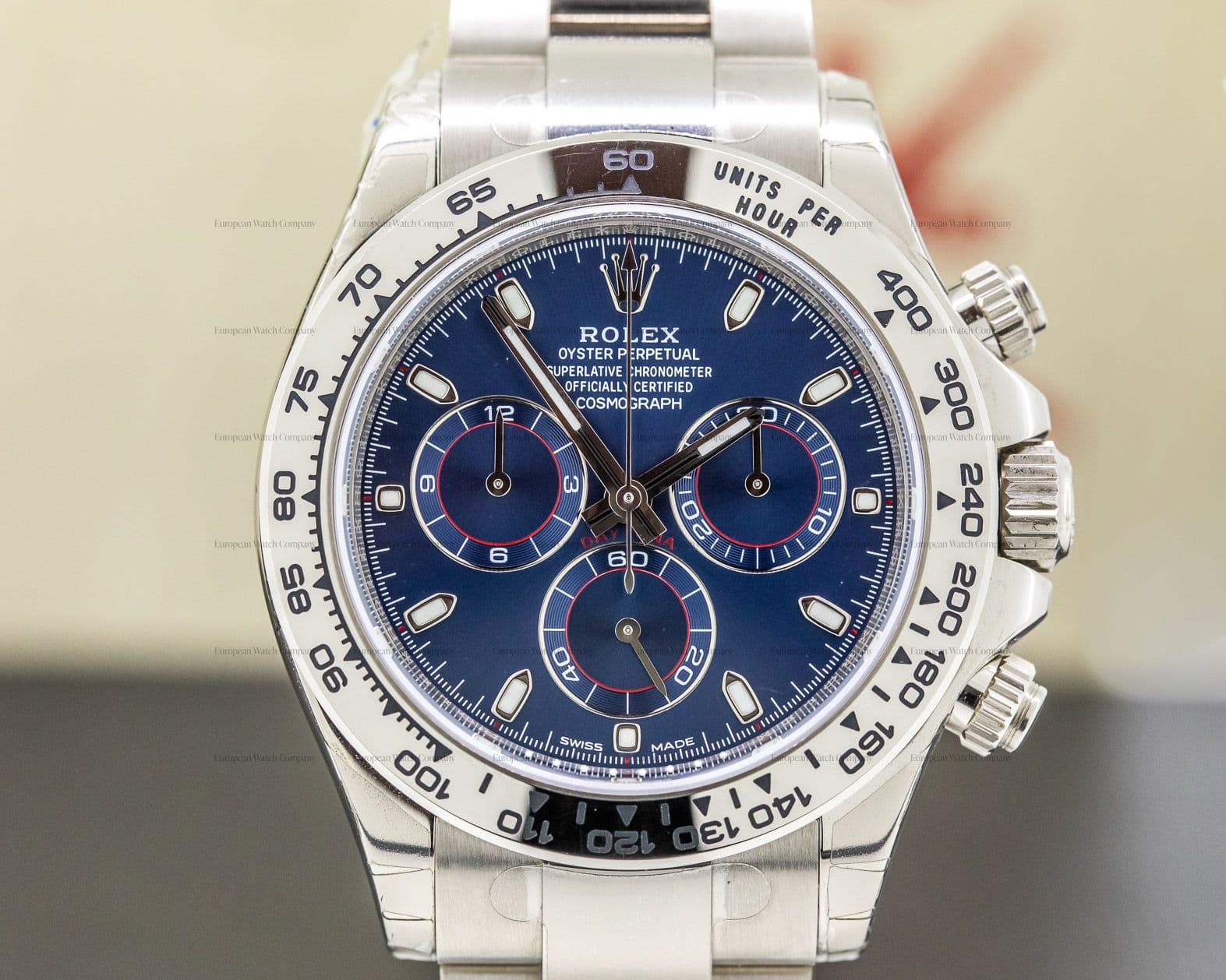 Rolex Daytona OMAN KHANJAR Blue Dial 18K White Gold UNWORN