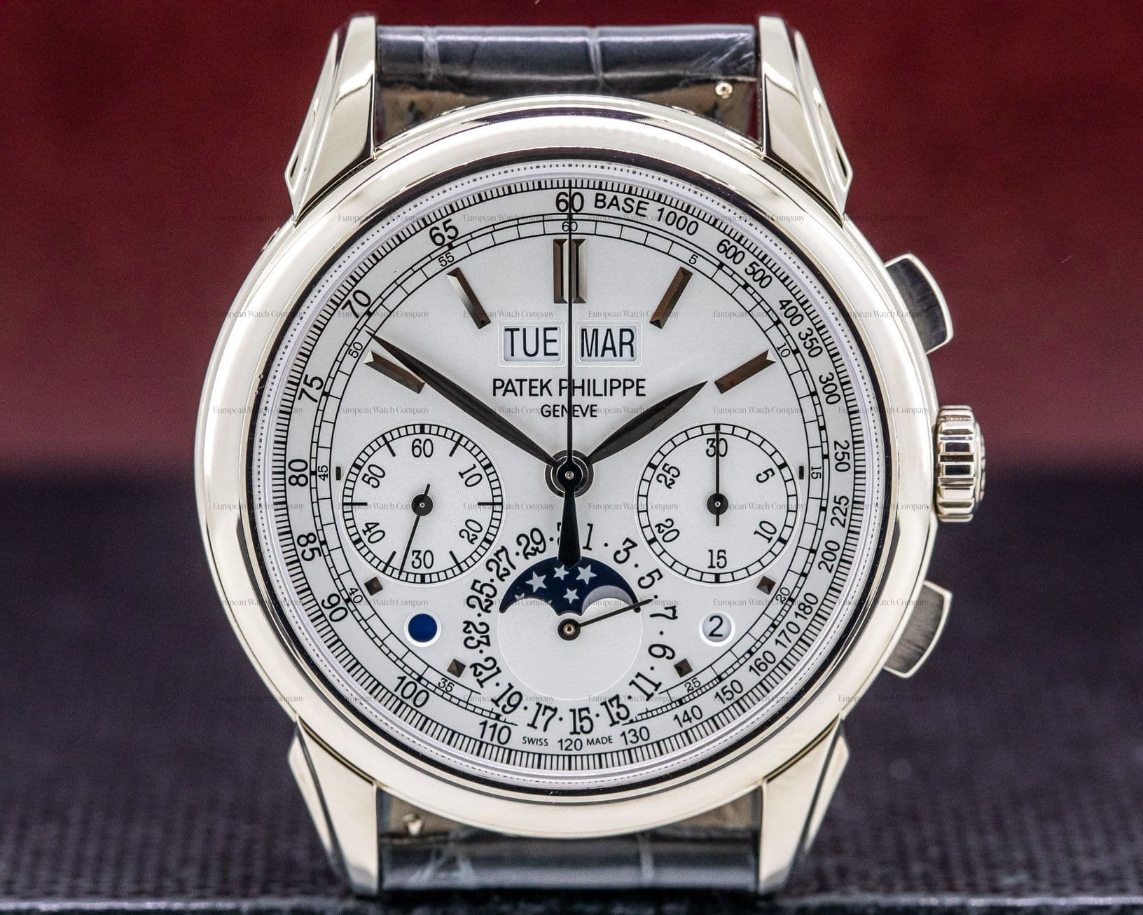 Patek Philippe Perpetual Calendar Chronograph 18K White Tachometre Dial