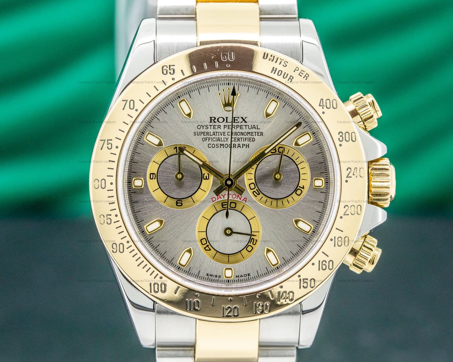 Rolex Daytona Slate Dial 18K Yellow Gold / SS