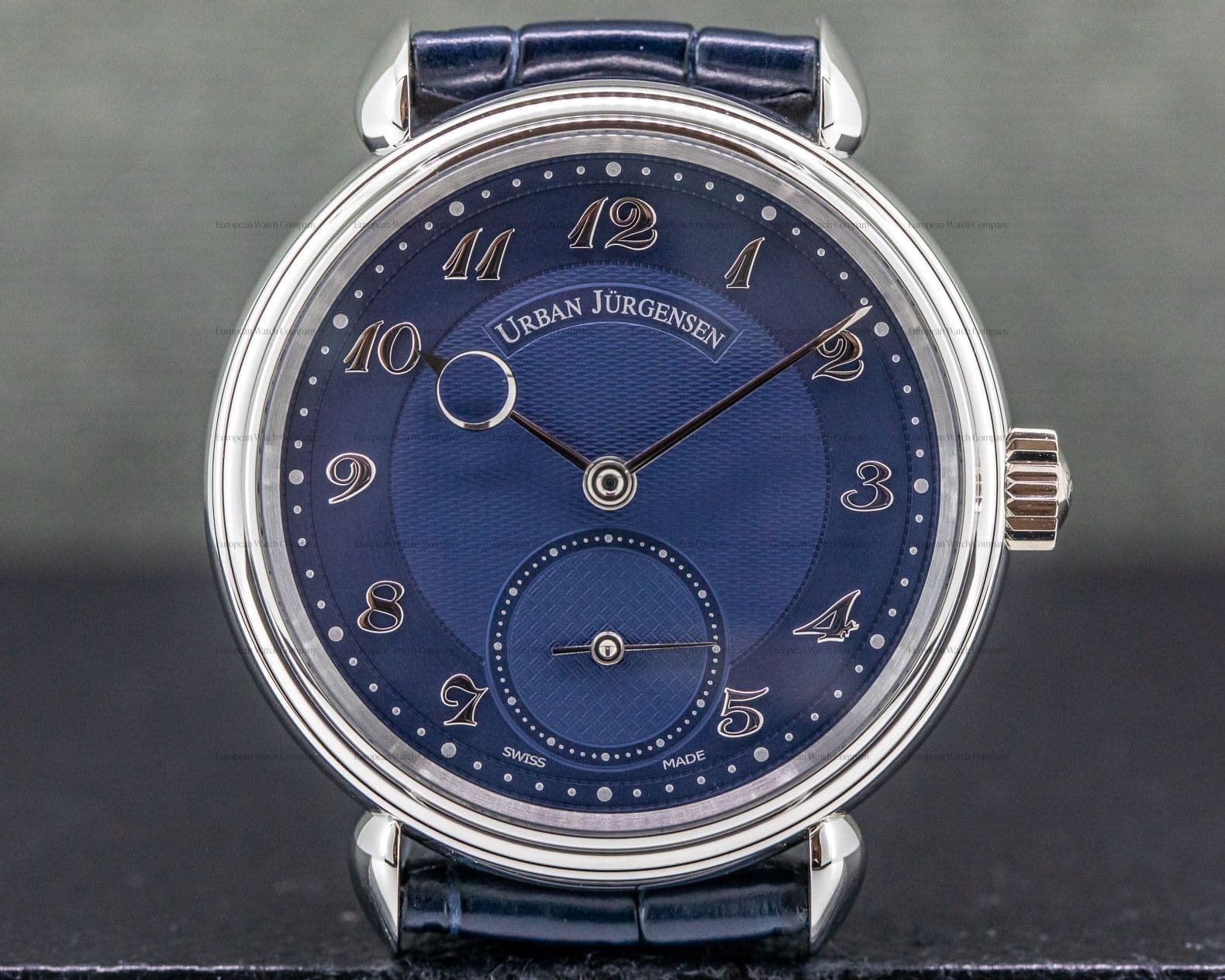 Urban Jurgensen 1140PT Platinum Blue Dial / Breguet Numerals LIMITED