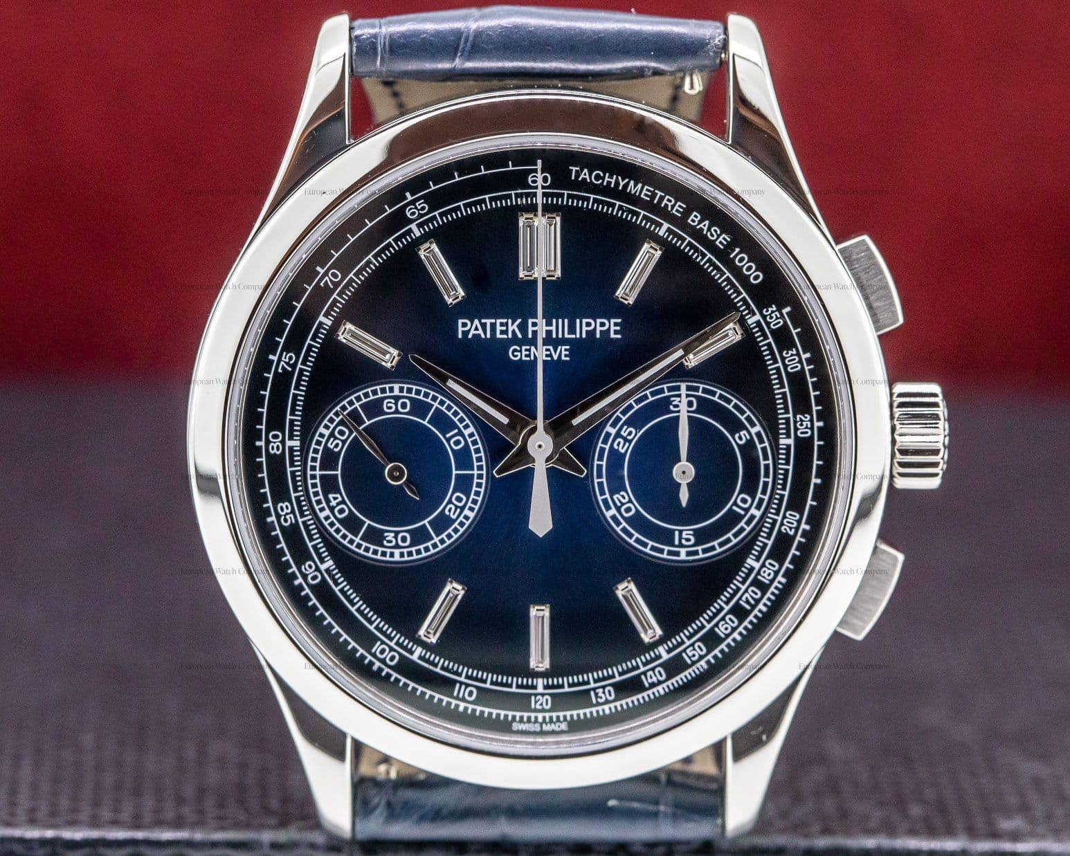 Patek Philippe Chronograph Platinum Blue Diamond Dial