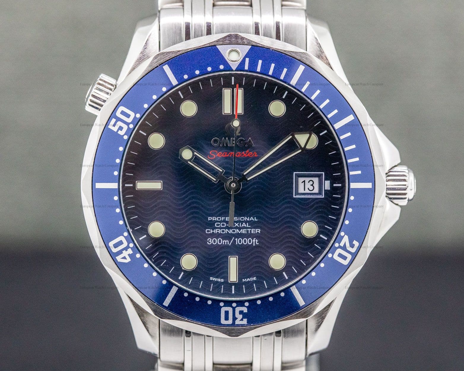 Omega Seamaster Pro Blue Wave Dial Co-Axial Automatic
