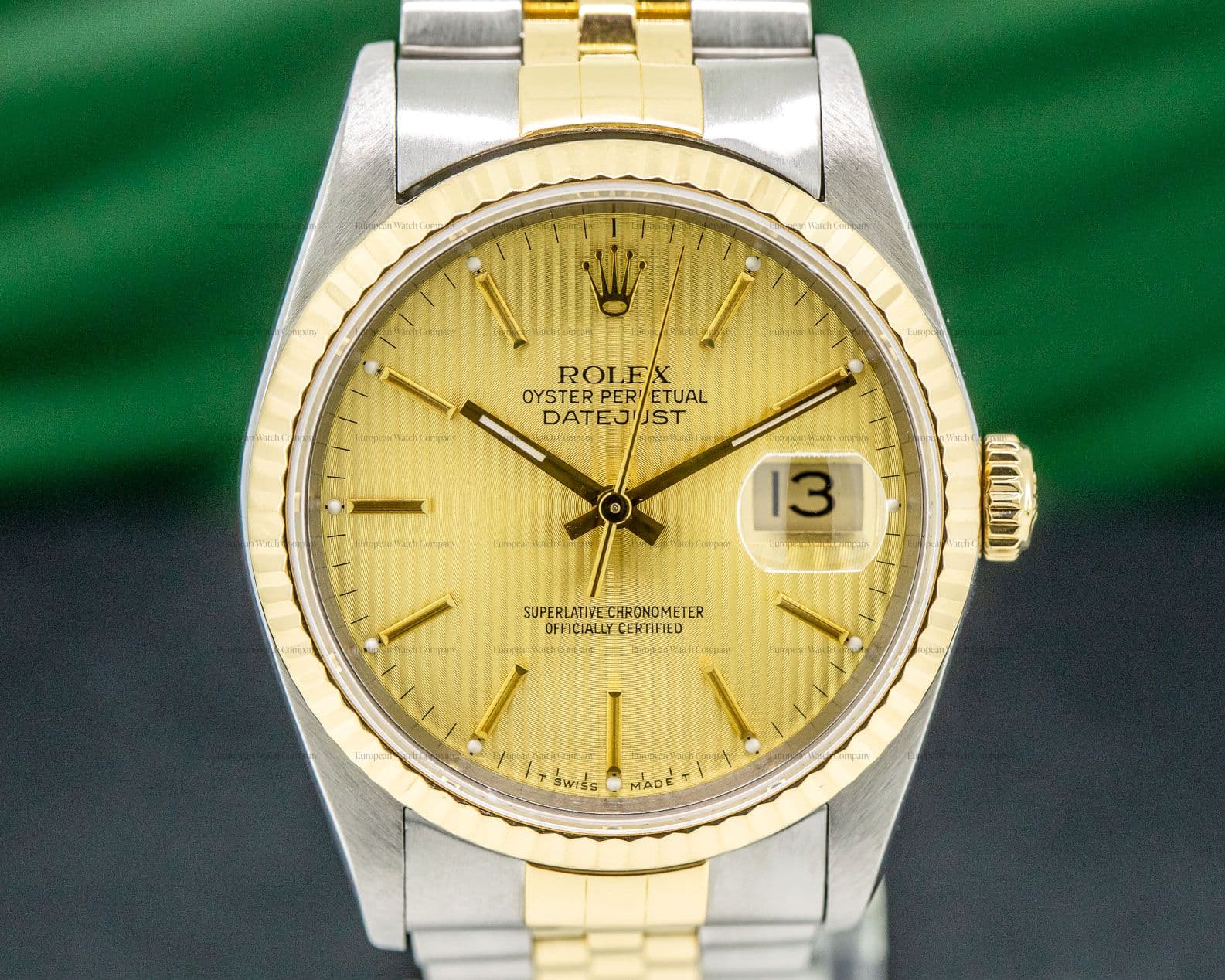 Rolex Datejust Jubilee Tapestry Dial 18K / SS Complete