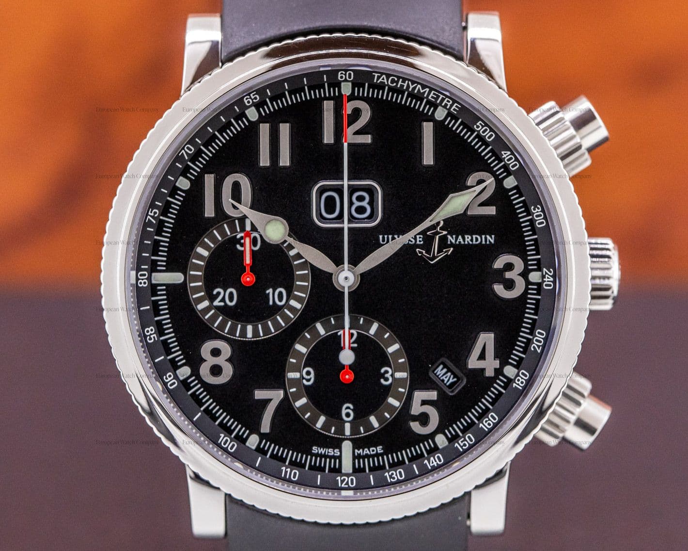 Ulysse Nardin Marine Annual Calendar Chronograph SS / Strap 40MM