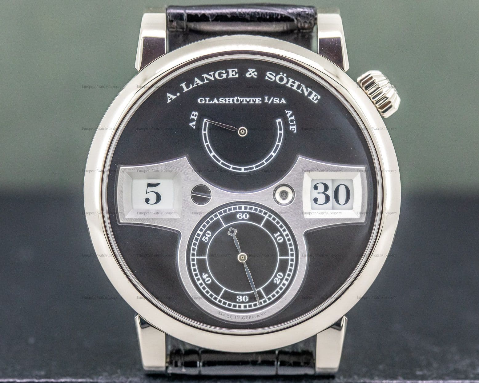 A. Lange and Sohne Zeitwerk 18K White Gold FULL SET