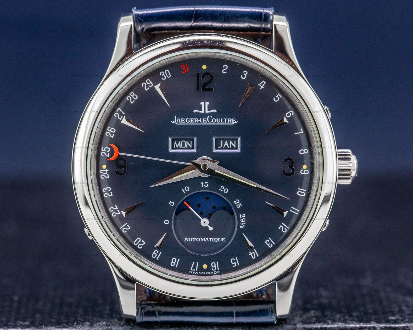Jaeger LeCoultre Master Moon Platinum Limited Edition RARE LIMITED