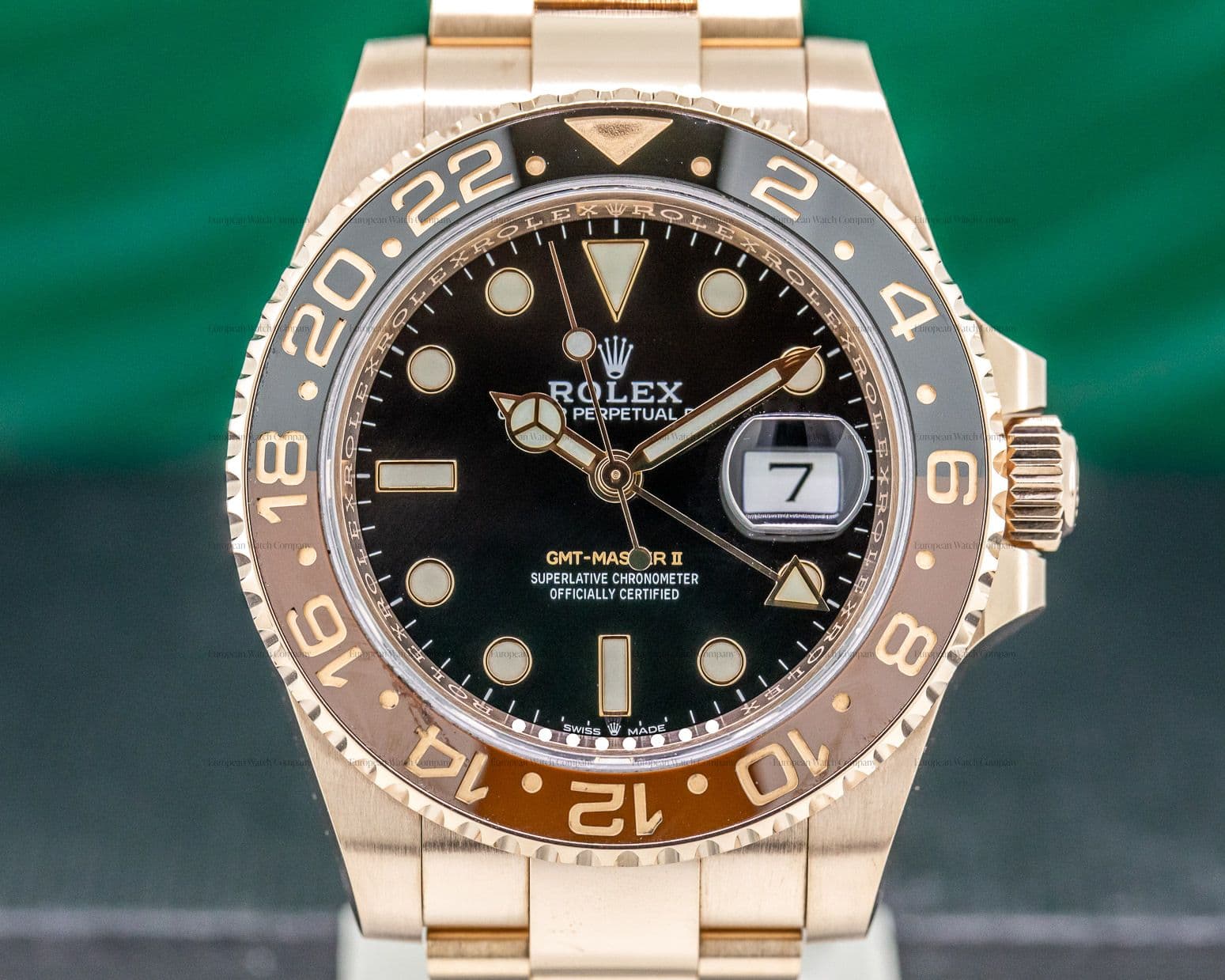 Rolex GMT Master II 18K Everose Ceramic Root Beer