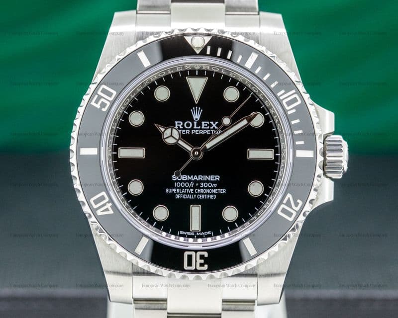 Rolex Submariner No Date Ceramic Bezel SS