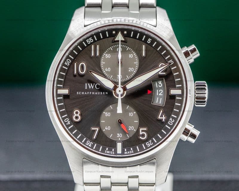 IWC Pilot Spitfire Chronograph SS Grey Dial