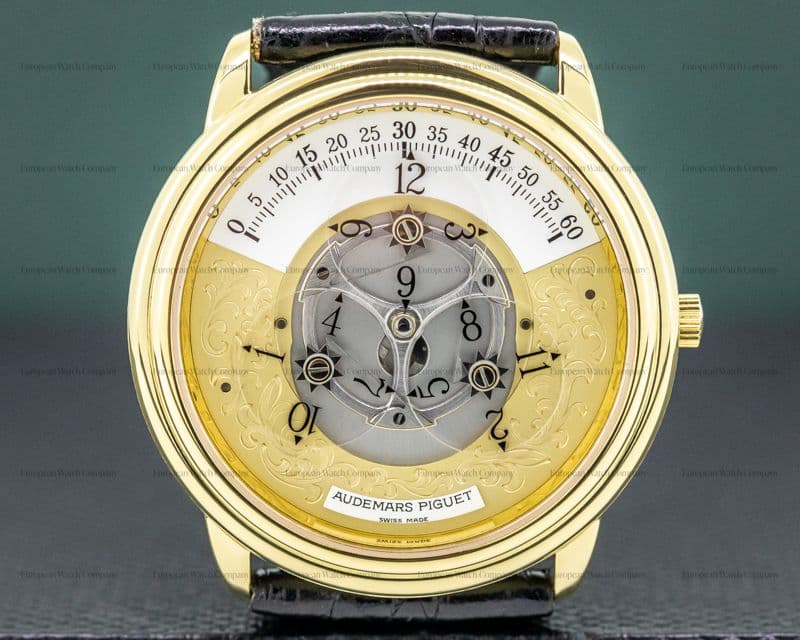 Audemars Piguet Star Wheel Automatic Engraved Dial 18K Yellow Gold