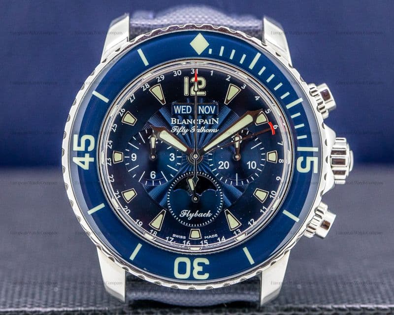 Blancpain Fifty Fathoms Complete Calendar Flyback SS / Blue Dial