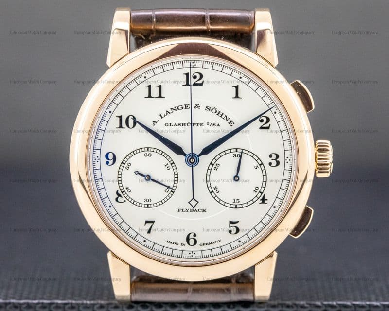 A. Lange & Söhne 1815 Chronograph 402.032 18K Rose Gold Silver Dial