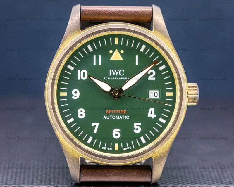 IWC Spitfire Automatic Bronze Green Dial