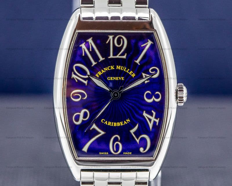 Franck Muller Cintree Curvex Casablanca "Caribbean" Blue Dial