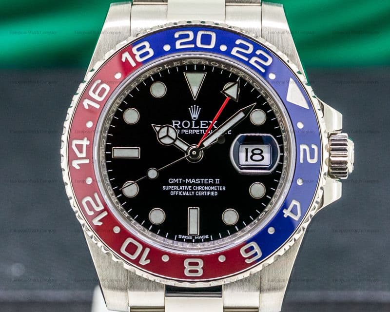 Rolex GMT Master II 116719 Blue / Red 18K White Gold