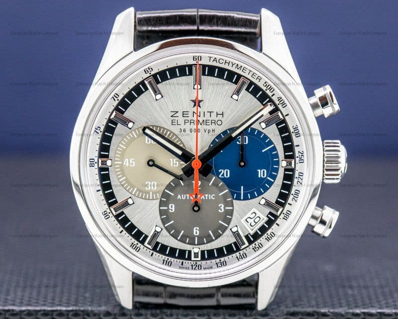 Zenith El Primero Chronograph Tri Color SS 36,000VpH