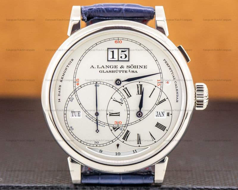 A. Lange and Sohne Richard Lange Perpetual Calendar "TERRALUNA" 18K White Gold
