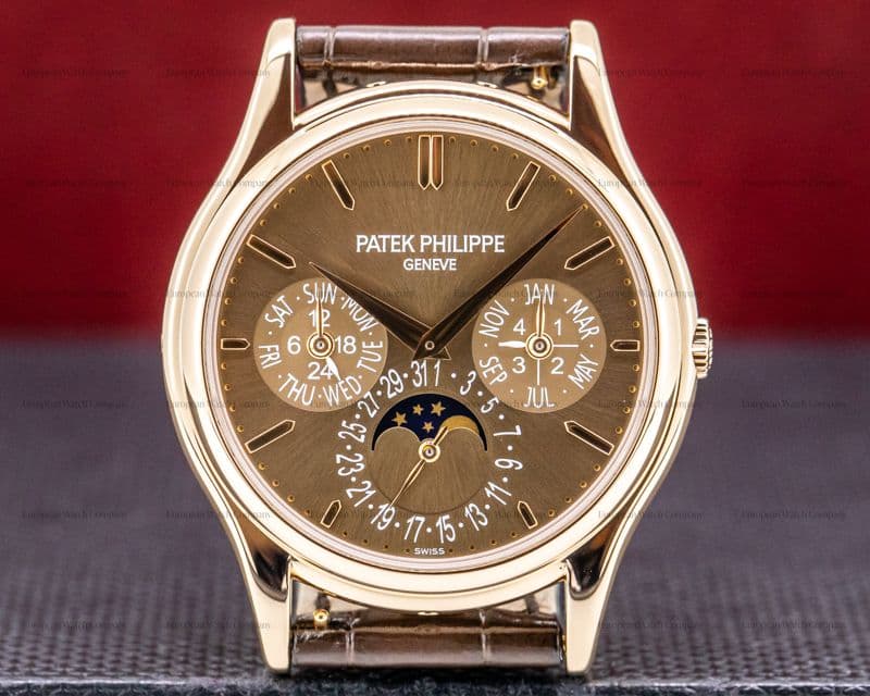 Patek Philippe Perpetual Calendar 5140 Brown Dial 18K Rose Gold