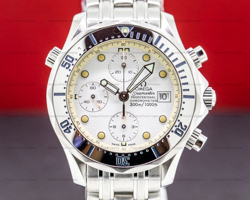Omega Seamaster Professional Chronograph White Dial SS / SS