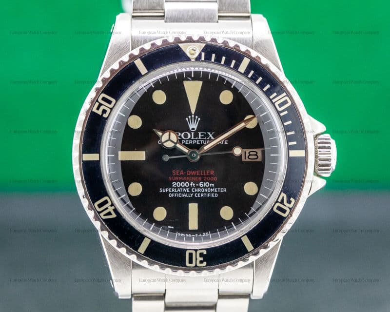 Rolex Vintage "Double Red" Sea Dweller Mark IV Dial SS / SS
