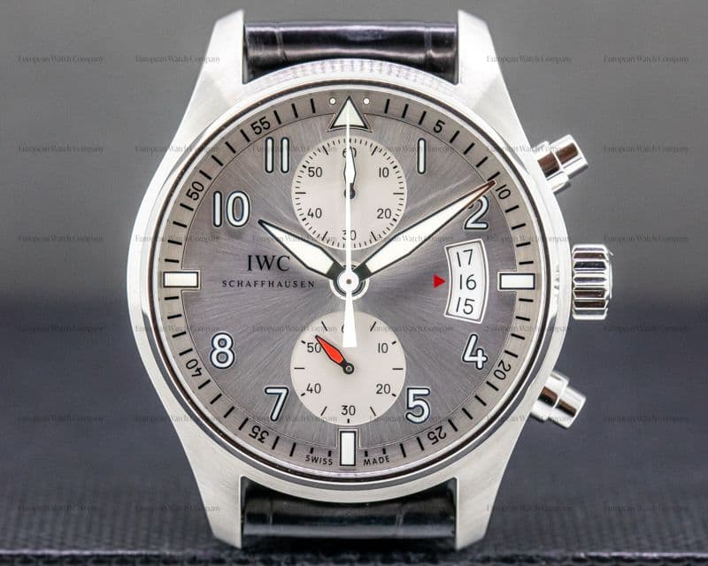 IWC Pilot Spitfire Chronograph SS Silver Dial LIMITED